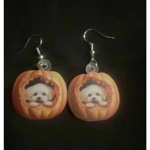 Fall Pumpkin Earrings